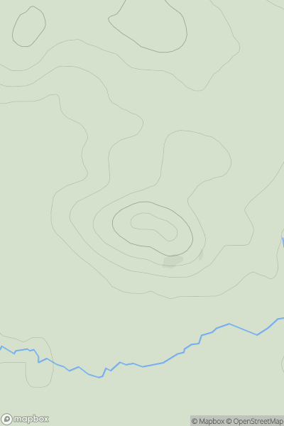 Thumbnail image for Torr Mor [Mull and Nearby Islands] [NM323217] showing contour plot for surrounding peak
